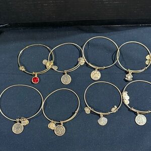 Set of 8 Alex and Ani Bracelets